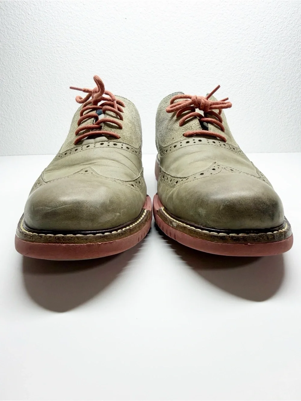 Cole Haan Suede Leather Oxford Lace Up Loafers
